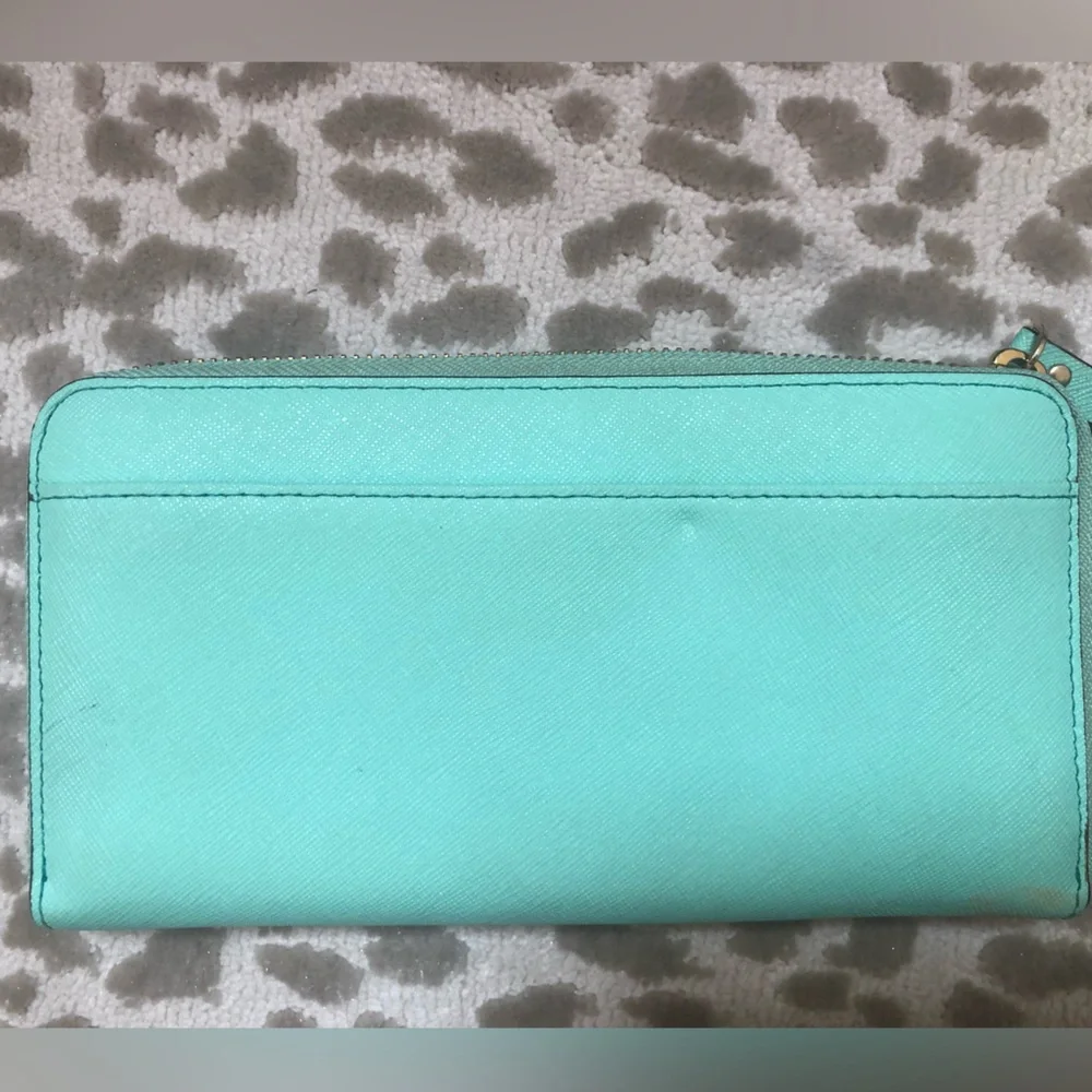 Kate Spade Teal Accordion Wallet - Picture 2 of 7